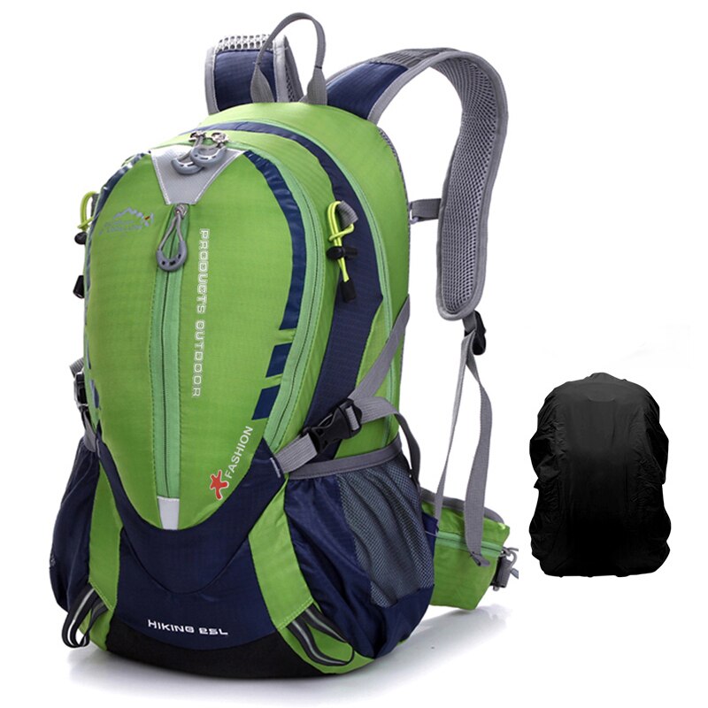 INOXTO 25L Outdoor Climbing hydrating backpack men cycling backpack women trail running marathon hiking backpack 2L water bags: Green