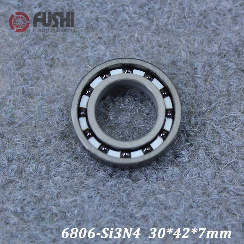 6806 Full Ceramic Bearing ( 1 PC ) 30*42*7 mm Si3N4 Material 6806CE All Silicon Nitride Ceramic 6806 Ball Bearings
