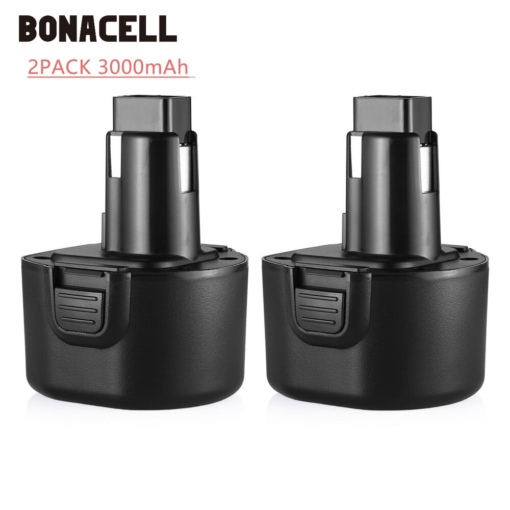 Bonacell 9.6V 3500mAh PS120 power tool battery for Black&Decker BTP1056 A9251 PS120 PS310 PS3350 CD9600 L70: 2PACK 3.0Ah