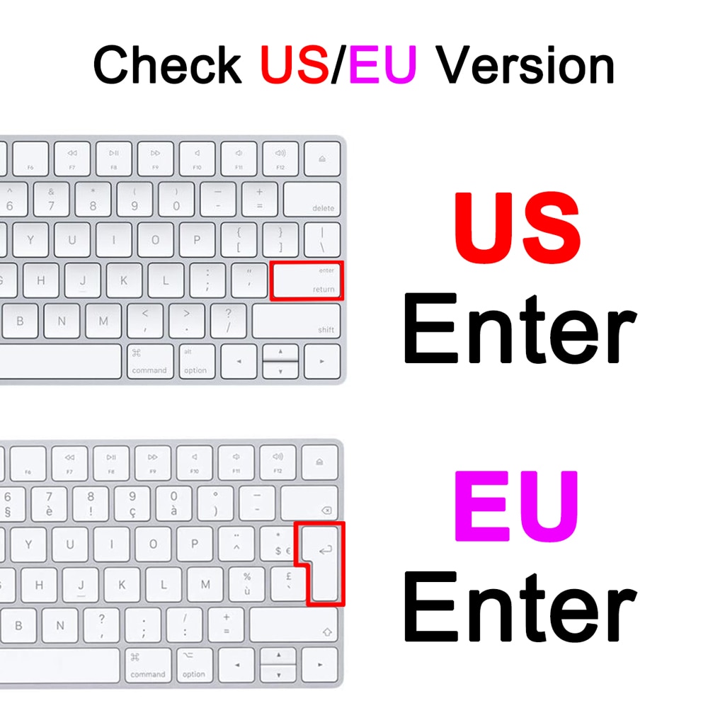 Keyboard Cover Voor Imac Draadloze Bluetooth Magic Voor Apple A1644 A1314 A1843 A1243 G6 Numeriek Toetsenbord Clear Eu Ons Protector huid