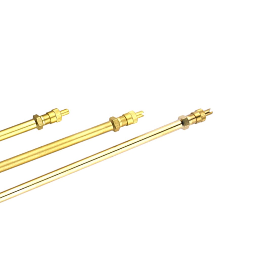 100mm/ 140mm/200mm Brass Auto Tire Valve Extension Adaptor Air Tyre Stem Extender Inflation Stright Bore for Car Motorcycle Bike