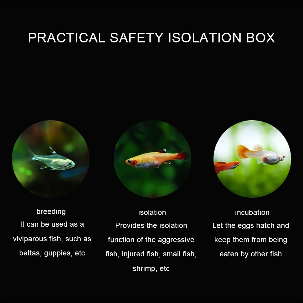 Fish Breeding Box Aquarium Breeder Box Fish Baby Hatchery Incubator Isolation Box