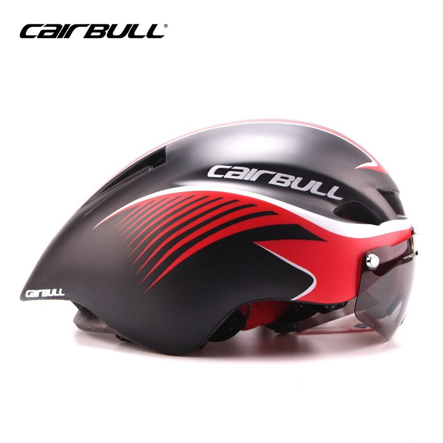 Cairbull Fietsen Helm Bril Fiets Integraal Gevormde Aerodynamische Sport Mtb Racefiets Helm Triathlon Met 1 Lens