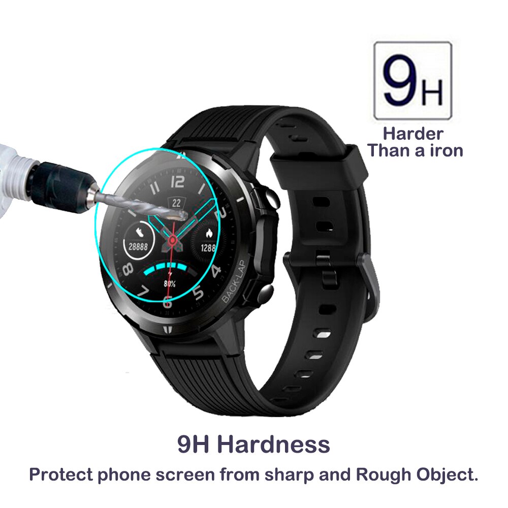 2PCS For Blackview BV-SW02 SW02 Smart Watch Tempered Glass 2.5D 0.3MM HD Clear Explosion-proof Scratch Resistant Guard Glass