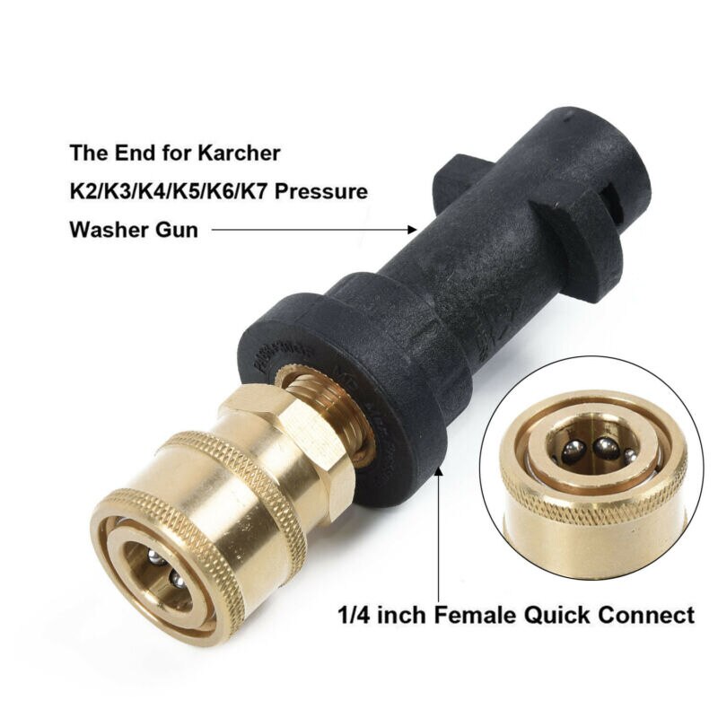 Pressure Washer Adapter Set 1/4 Quick Connect For Karcher K Series S10 Parts