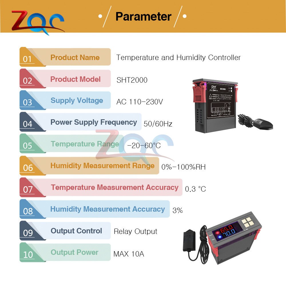 Humidity Dc Digital Temperature Humidity Controller Home Fridg... – Grandado