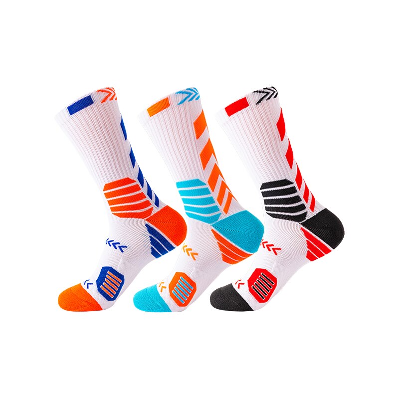 3 Pairs Mens and Women Athletic Basketball Socks Outdoor Running Cycling Sports Socks Compression Socks: AD036