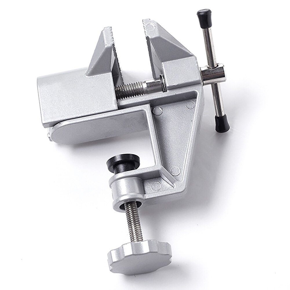 Bænk skrue universal maskine mini fast reparationsværktøj aluminiumslegering bord skruestik fast kæbe skrue fast håndværktøj