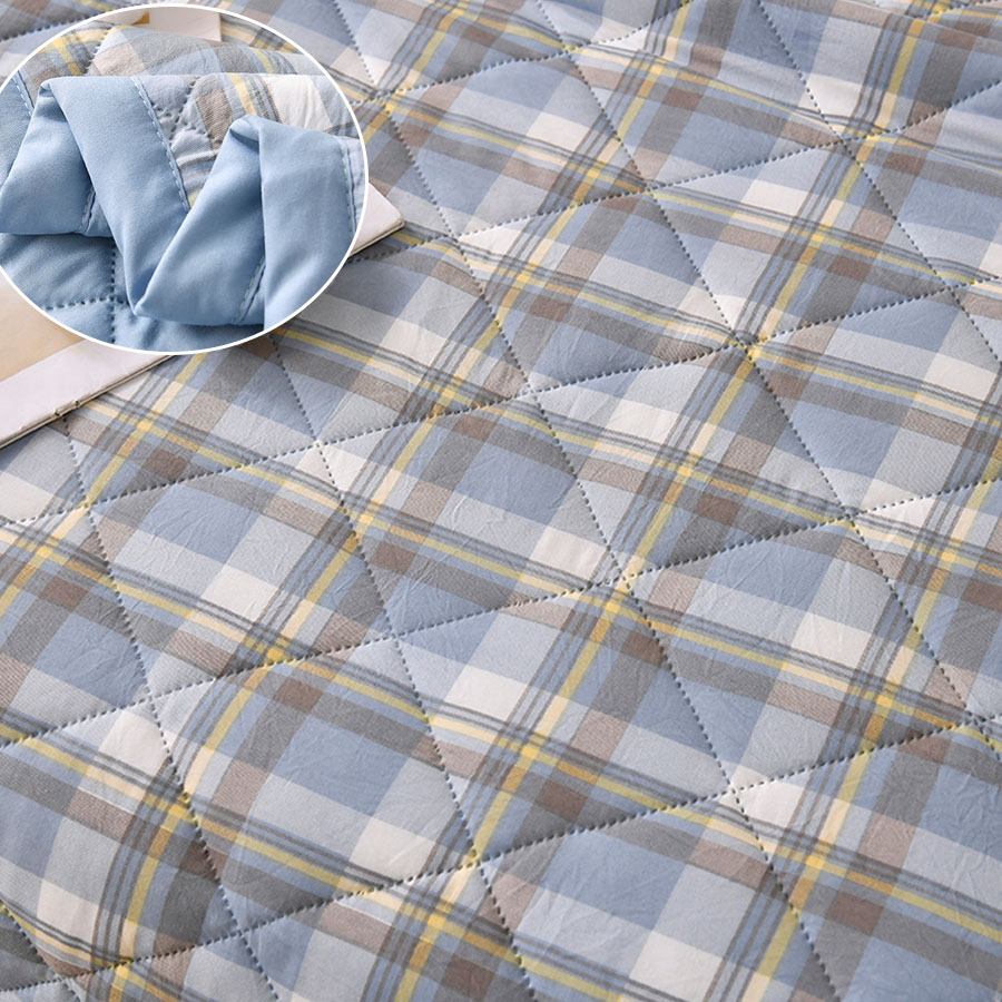 Sommertynn dyne myk klimaanlegg fire sesonger dyne maskinvaskbar enkelt dobbelt teppe ultralyd vattert dyne