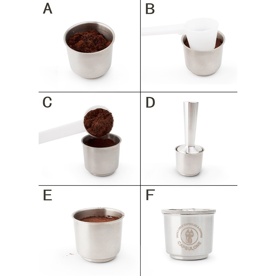Capsules de café rechargeables et réutilisables, dosettes en acier inoxydable, compatibles avec la Machine à café lily