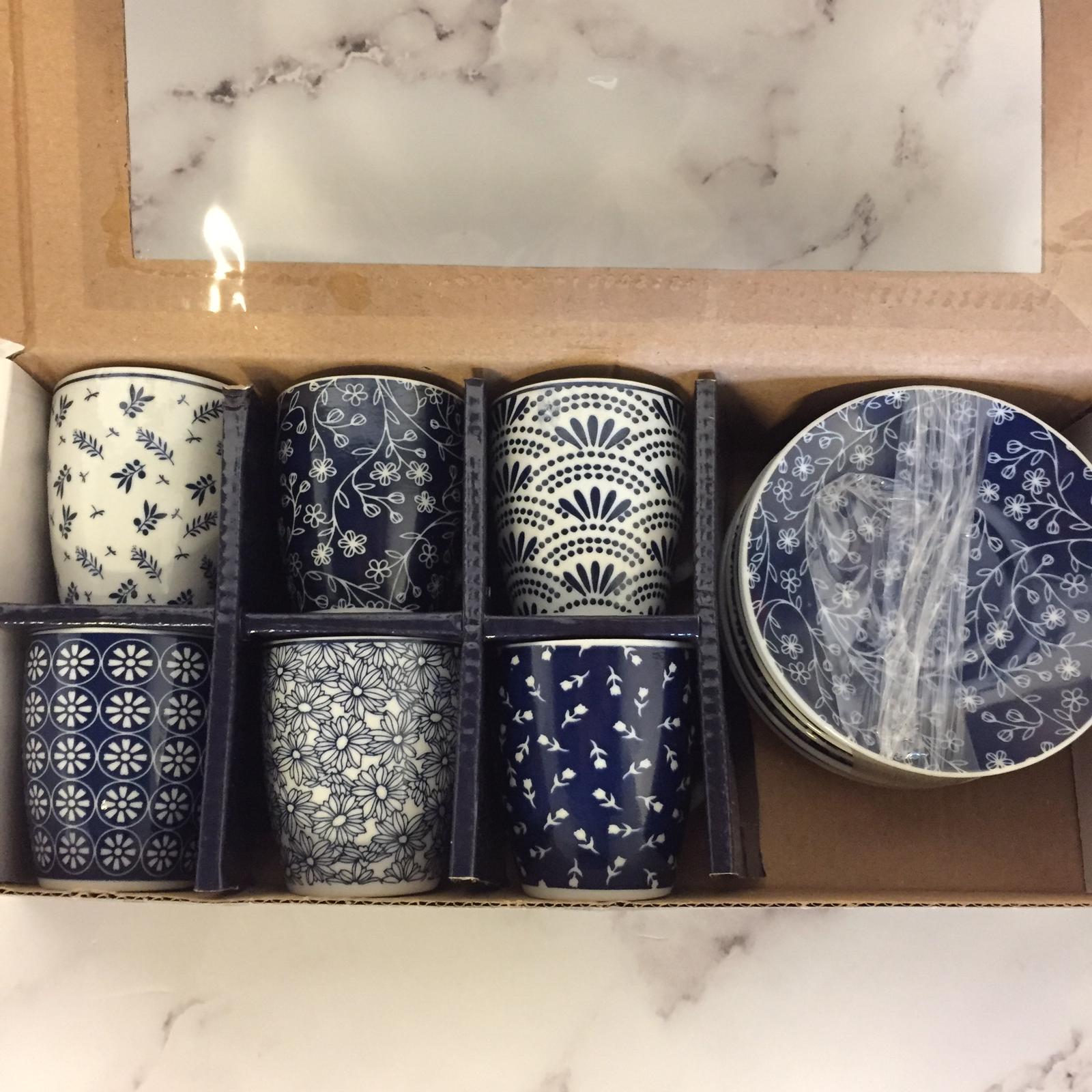Set Van 2 Turkse Koffie Porseleinen Kopjes Traditionele Keramische Koffie Mokken Beste Home Decor Demistasse Espresso Türk Kahvesi: 6 pcs Blue Set