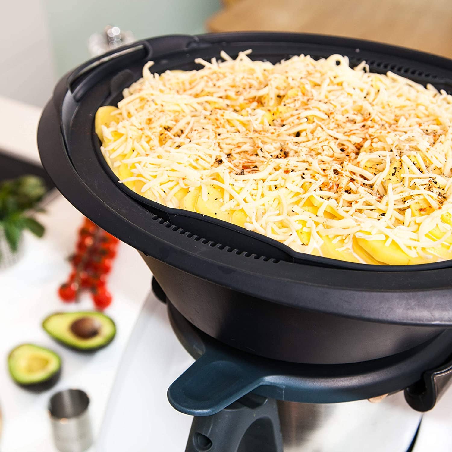 Silicone Baking Tray Mat Steamer Steaming Dish Plate Pan For Varoma Insert Base of Thermomix TM31 TM6 TM5