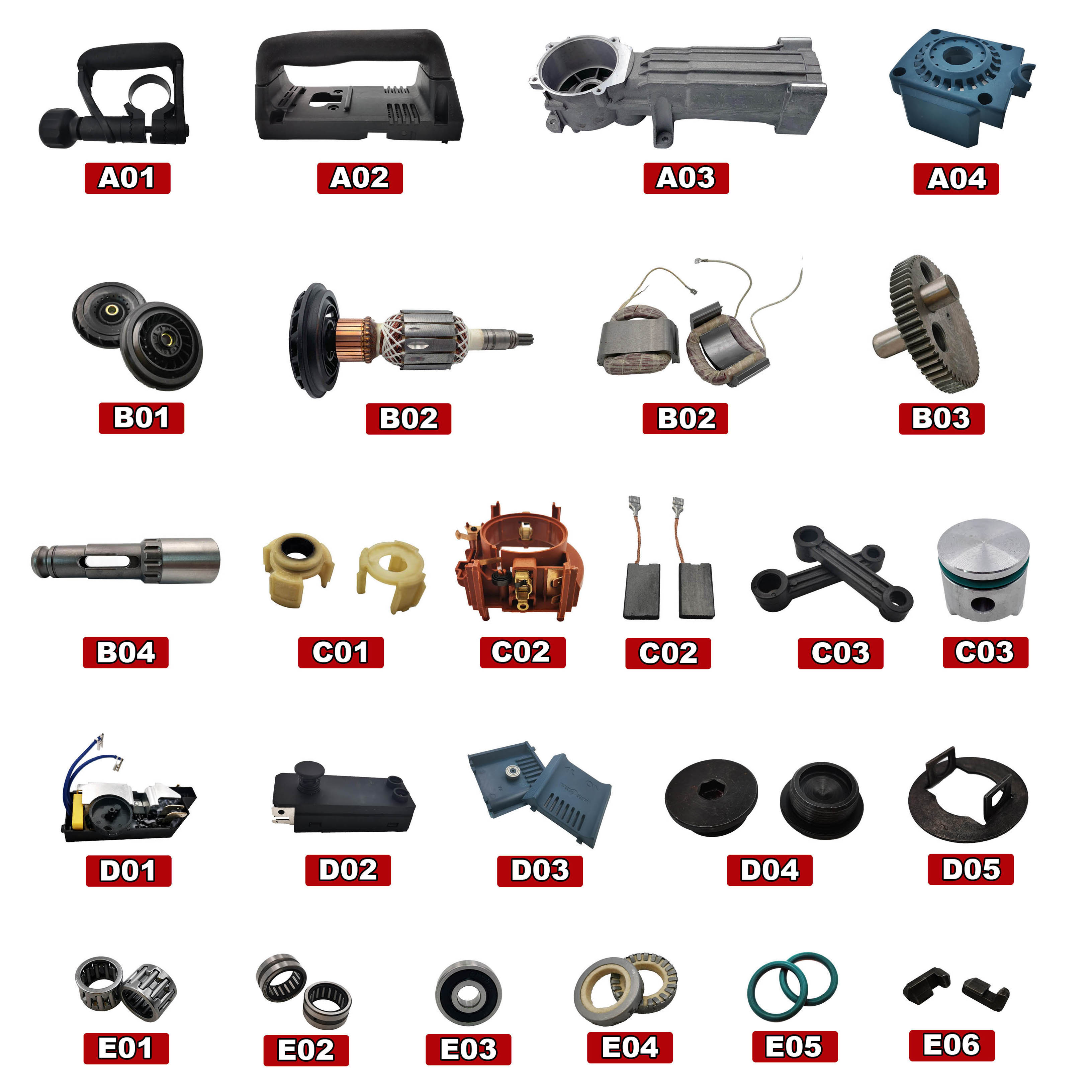 Piezas de Repuesto de ventilador de armadura para Bosch, martillo de demolición GSH11E GSH 11E B01