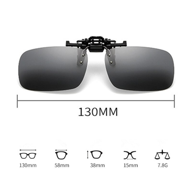 Gepolariseerde Rijden Fietsen Vissen Bril Nachtzicht Dag Tijd Clip-On Lens Zonnebril Bril