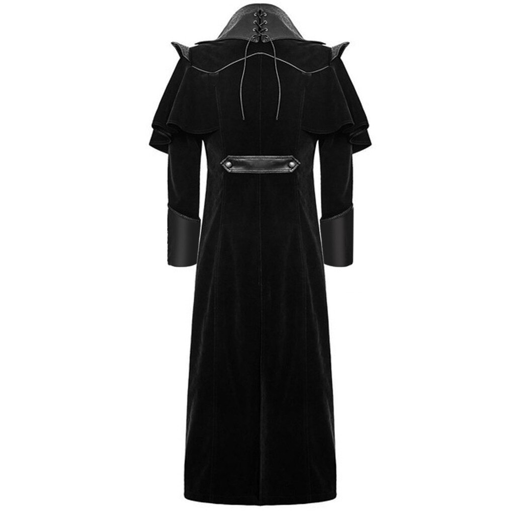 Gothic Victorian Tailcoat Men Vintage Steampunk Cosplay Uniform Costume