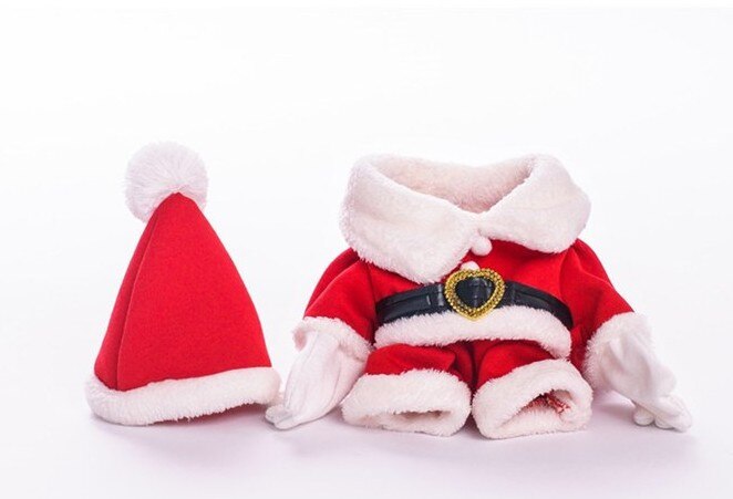 Kæledyr hund kat tøj jul hvalp tøj og jul rød hat hund tøj tyk varm frakke jakke vinter 5 størrelser