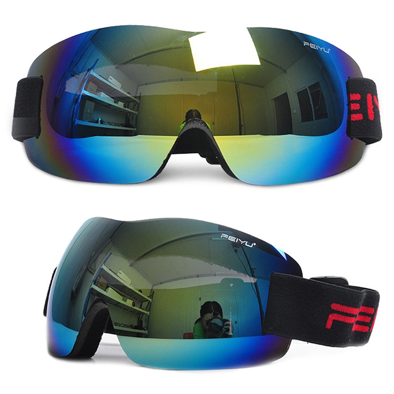 Skidglasögon män kvinnor snowboardglasögon enkelglasglasögon för vuxna skidåkning cykling vandring ögonskydd