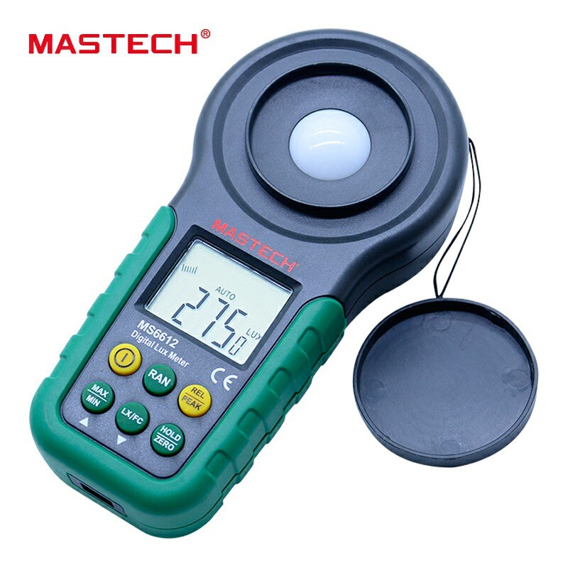 Mastech ms6612 Lux meter 200,000 Lux Light Meter Test Spectra Auto Range High Precision Digital Luxmeter Illuminometer