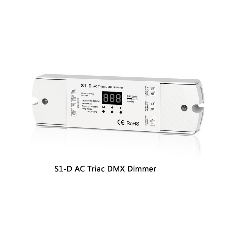 Variateur DMX Triac S1-DR/SS-B/S1-B/R1/S1-K /RT6, AC100V-240V,2.4G, interrupteur intelligent RF à distance pour lampe led,