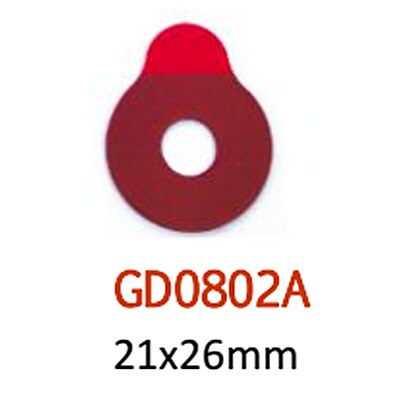 1000pcs/roll Rosso Occhiali Occhiali di qualità lente bordo adesivo di blocco pad accessori ottici: GD0802A