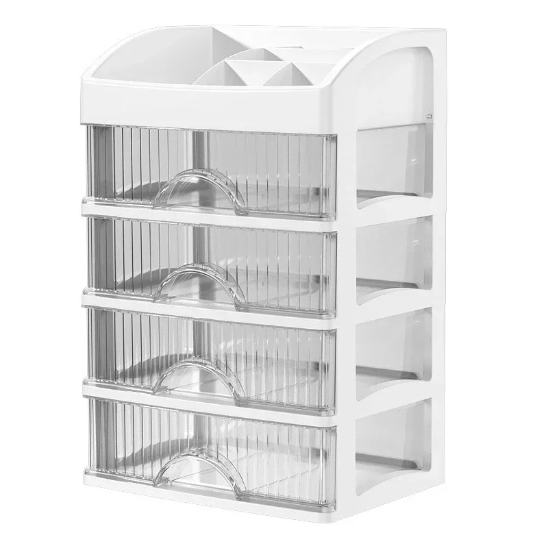 Caixa de armazenamento de mesa gaveta de armazenamento decoração de cabelo armário de armazenamento multi-camada cosméticos caixa de jóias papelaria multifuncional