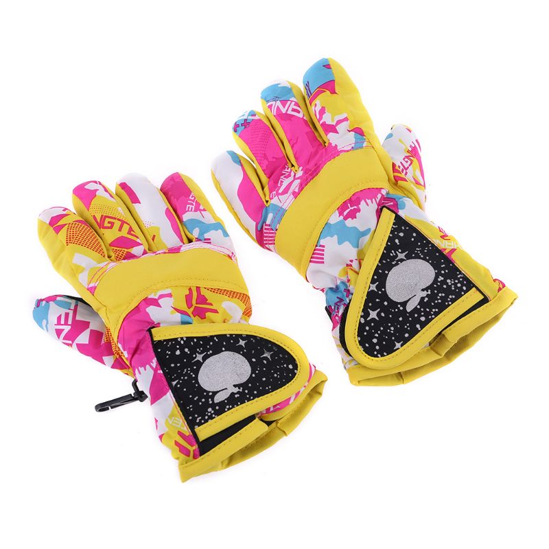 Wasserdichte Winter Skifahren Snowboard Handschuhe Warme Handschuhe Für freundlicher Voll-Finger Handschuhe Gurt für Sport, Skifahren, radfahren