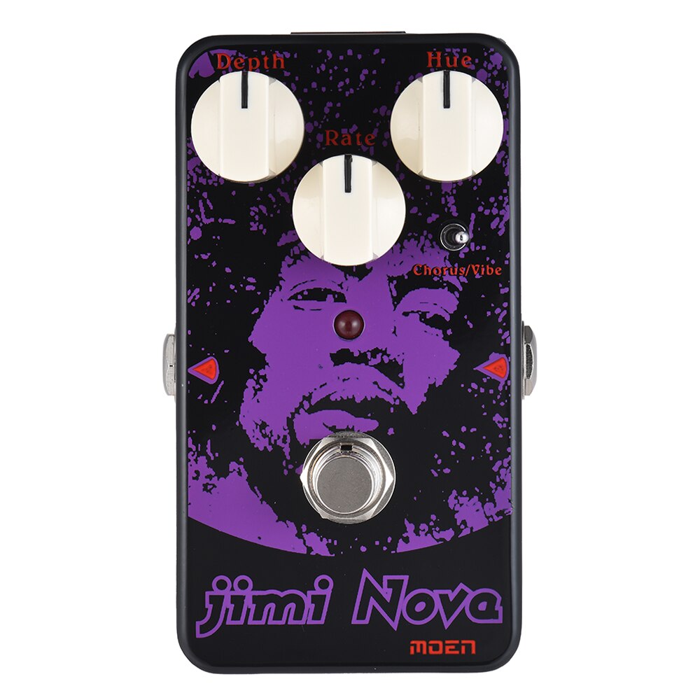 MOEN AM-VB Guitar Effect Pedal Jimi Nova Chorus/ Vibration 2 Modes Effect Guitar Pedal True Bypass Full Metal Shell