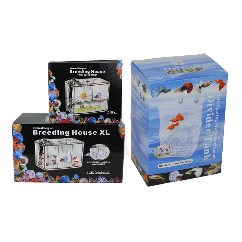 Big Size Rooms and Mini Size Fish Tank Aquarium Incubator Fish Breeding Hatching Box Acrylic Breeding Isolation Box