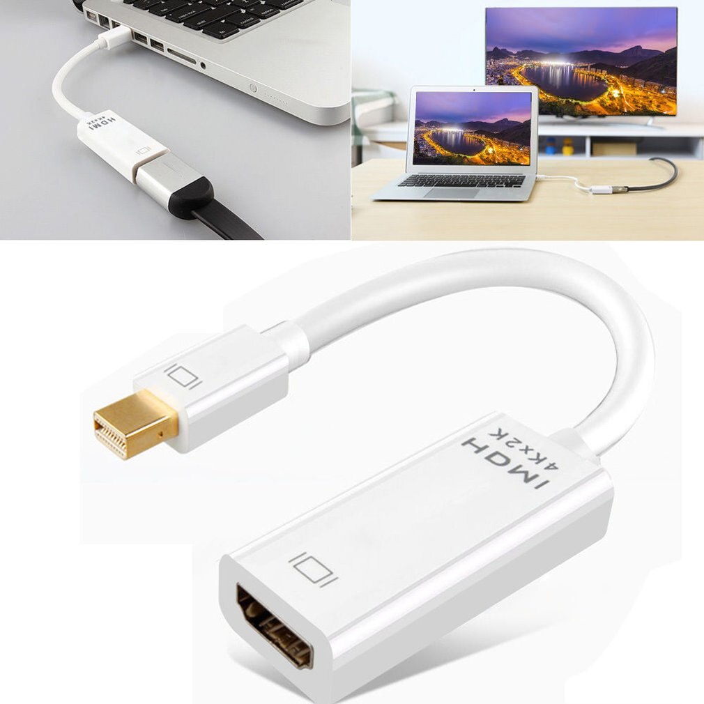 4K Mini Display Port DP to HDMI Adapter Cable Connector For MacBook Air / Pro Adapter