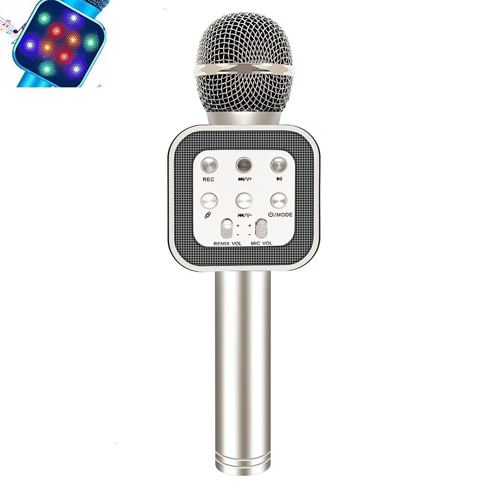 4in 1 LED Lights Handheld Portable Karaoke Microph... – Vicedeal