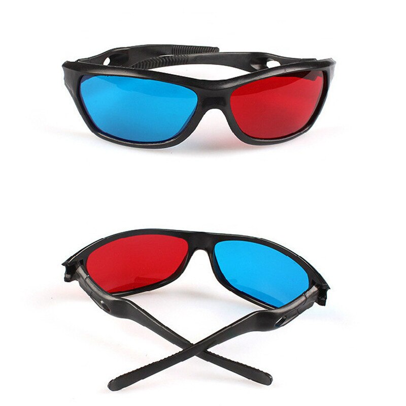 TTLIFE Black Frame Universal 3D Plastic Glasses/Oculos/Red Blue Cyan 3D Glass Anaglyph 3D Movie Game DVD Vision/cinema