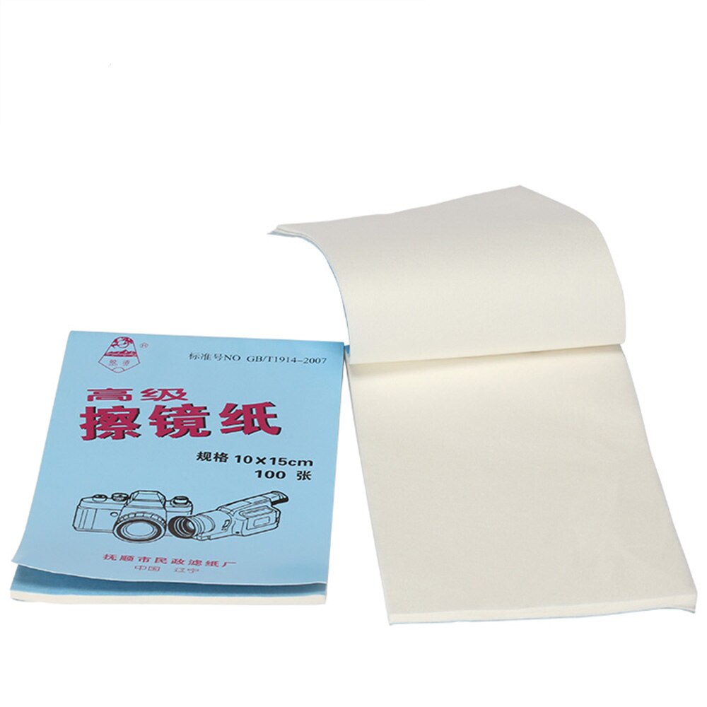 1pc 100 Sheets Soft Laboratory Lens Wipes Paper Microscope Wipe paper glass Lens Optics Tissue Cleaning paper 10x15cm