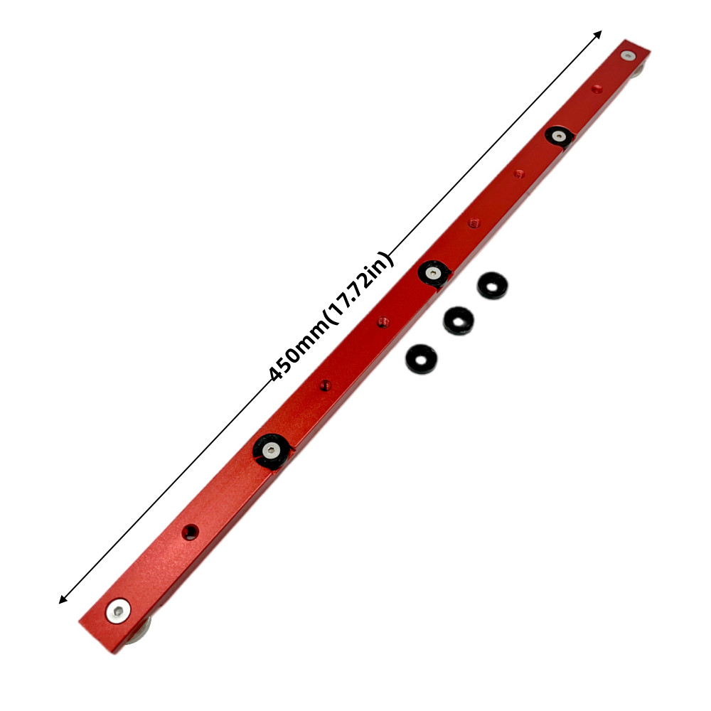T Track Verstekstang Slider, Aluminium Verstekstang, Jig en Armatuur Bar Slider Tafelzaag Gauge Rod, T Slot Verstekmeter Slider: Grey