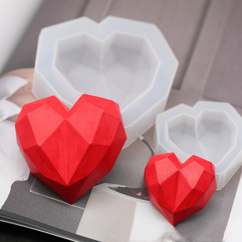 3D DIY Silicone Mold Diamond Soap Moulds car Pendant gypsum plaster Chocolate Cookie Muffin diamond candle molds Cake Decorating