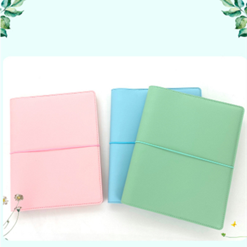 A5 Cute PVC Soft Leather Notebook Cover Office Personal Binde Leather Case Handbook Cover