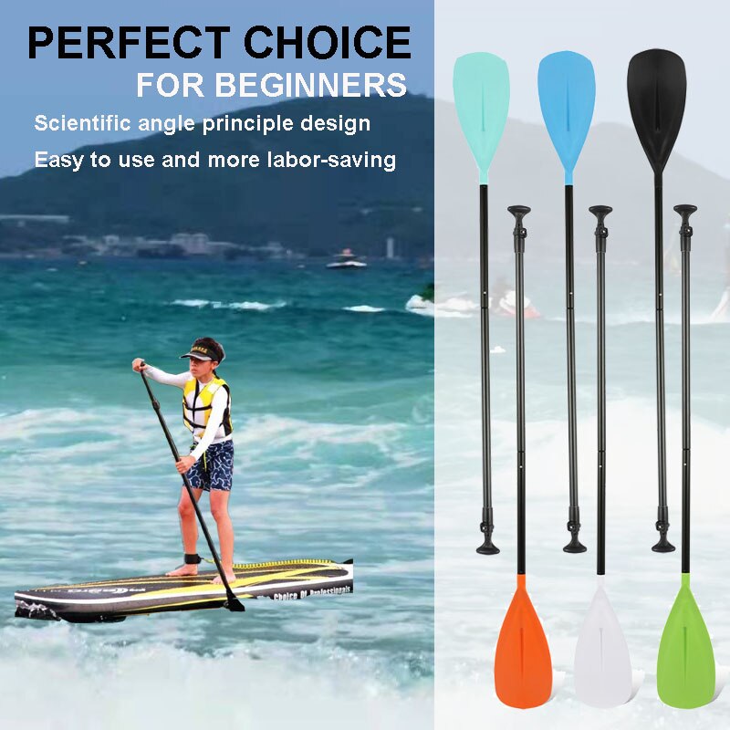 Sup Board Paddle Fiber Glass 175-205CM Stand Up Paddle Adjustable Paddle Board Water Sport For Kayak Inflatable Drifting