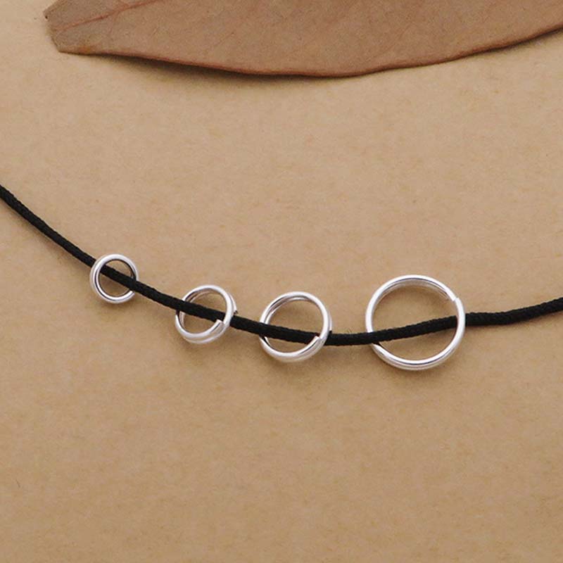 10 Stuks Echte Pure Solid 925 Sterling Zilveren Dubbele Open Jump Rings Split Ring Voor Maken Sleutelhangers Sieraden Bevindingen accessoires