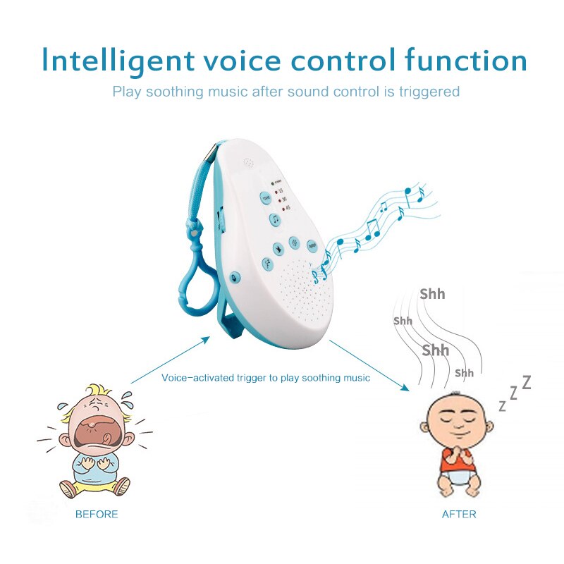 Intelligent Baby Sleep Instrument Lullaby White Noise Sleep Comforting Music Portable Sleep Aid For Baby Relaxation