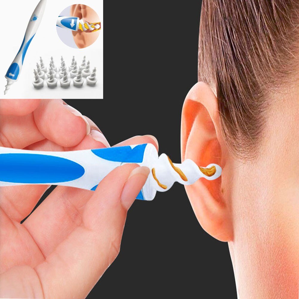 Ensemble d&#39;outils de soins auriculaires en Silicone, 16 pièces, soins infirmiers, spirale douce, outil de santé, nettoyage de la cire d&#39;oreille, outil d&#39;élimination de la cire d&#39;oreille