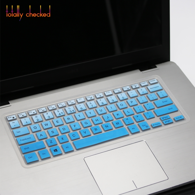 for Dell Inspiron 14 inch 5000 Series 5488 5482 5485 5481 5455 5447 i5379 i5482 i5481 i5485 laptop keyboard cover skin: fadeblue