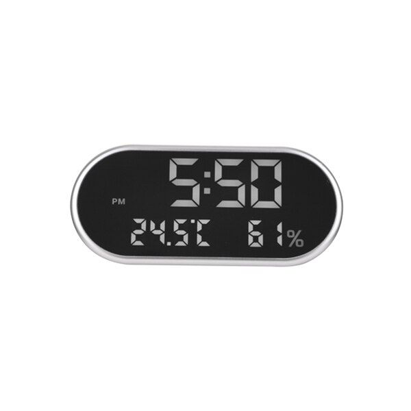 Digital Alarm Clock Portable Mirror HD LED Display with Time/Humidity/Temperature/Display Function USB Port ChargingNew Qgnv: 3