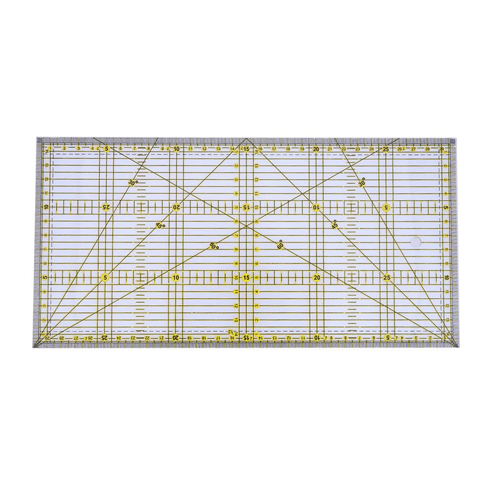Sew Patchwork Ruler Tailor Tools DIY Fabric Cloth Patchwork Ruler DIY Manual Grid Cutting Sewing Machine Accessories: G