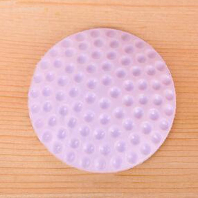 Pomo de puerta de casa de goma y Gel fuerte, Protector de pared trasero, a prueba de golpes, ,: Morado
