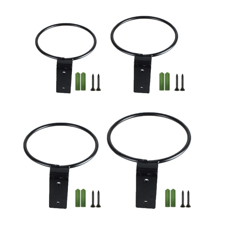 Wall-mounted metal ring for hanging Flower pot bracket support holder hanger flowerpot plant planting pot