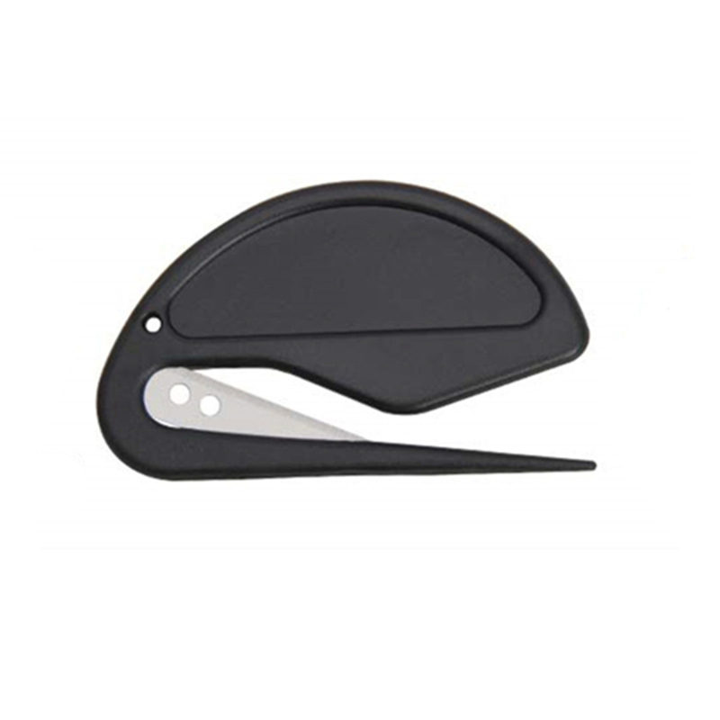 1 Stks/partij Plastic Briefopener Mini Sharp Brief Mail Envelop Opener Veiligheid Papers Bewaakt Cutter Blade Kantoor Apparatuur: black