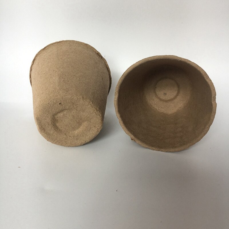 100Pcs Biodegradable Pulp Pots Plants Seedling Raising Pot Vegetable Fruit Nursery Tray Pot Cup Garden Supplies