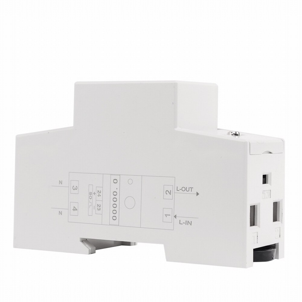 Multifunctional Digital Electric Watt Power Meter Voltmeter Ammeter 230V 80A Temporary KWH Can be Reset DIN Rail Mounted