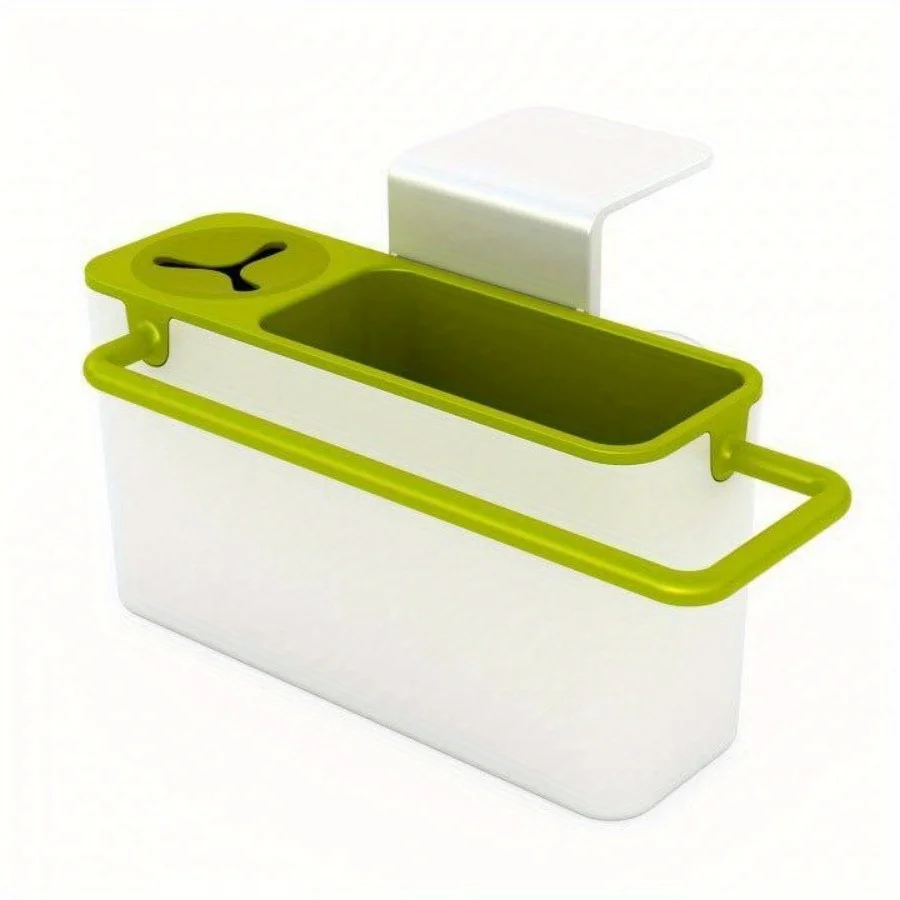 1Pc Keuken Organizer Spons Keuken Box Afdruiprek Schotel Zelfgootsteen Opslag Stands Gebruiksvoorwerpen Handdoekenrek: Light Grey