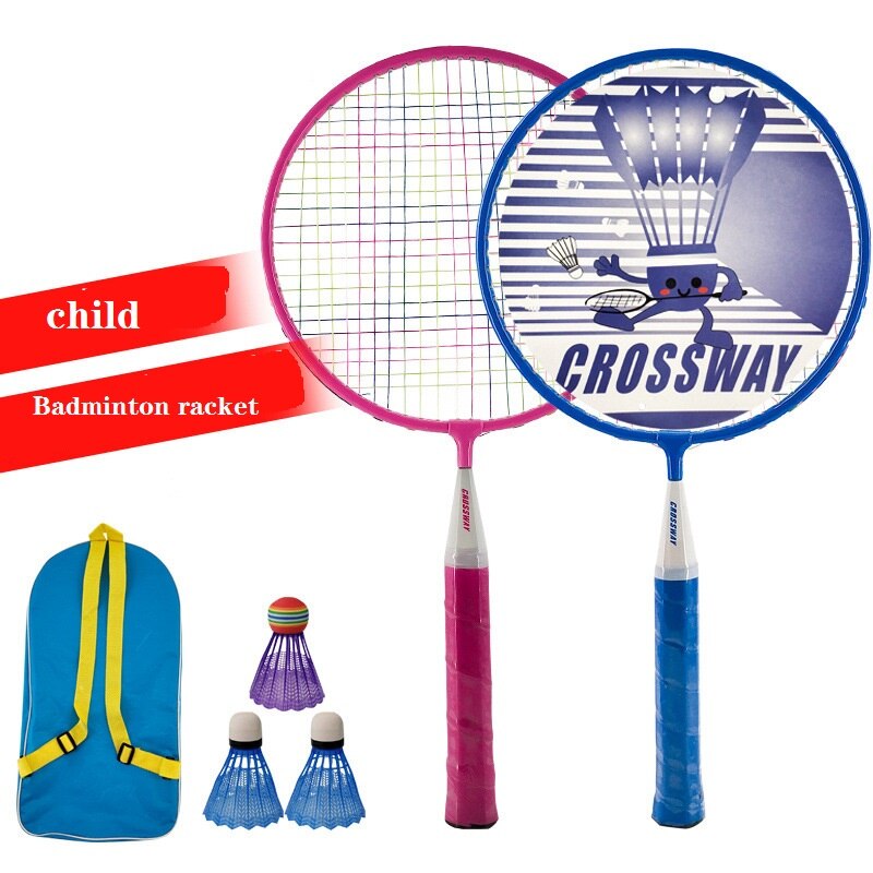 Outdoor Badminton Rackets With Balls 2 Player Badminton Set For Children Indoor Outdoor Parent-child Sports Game 1 Pair -40