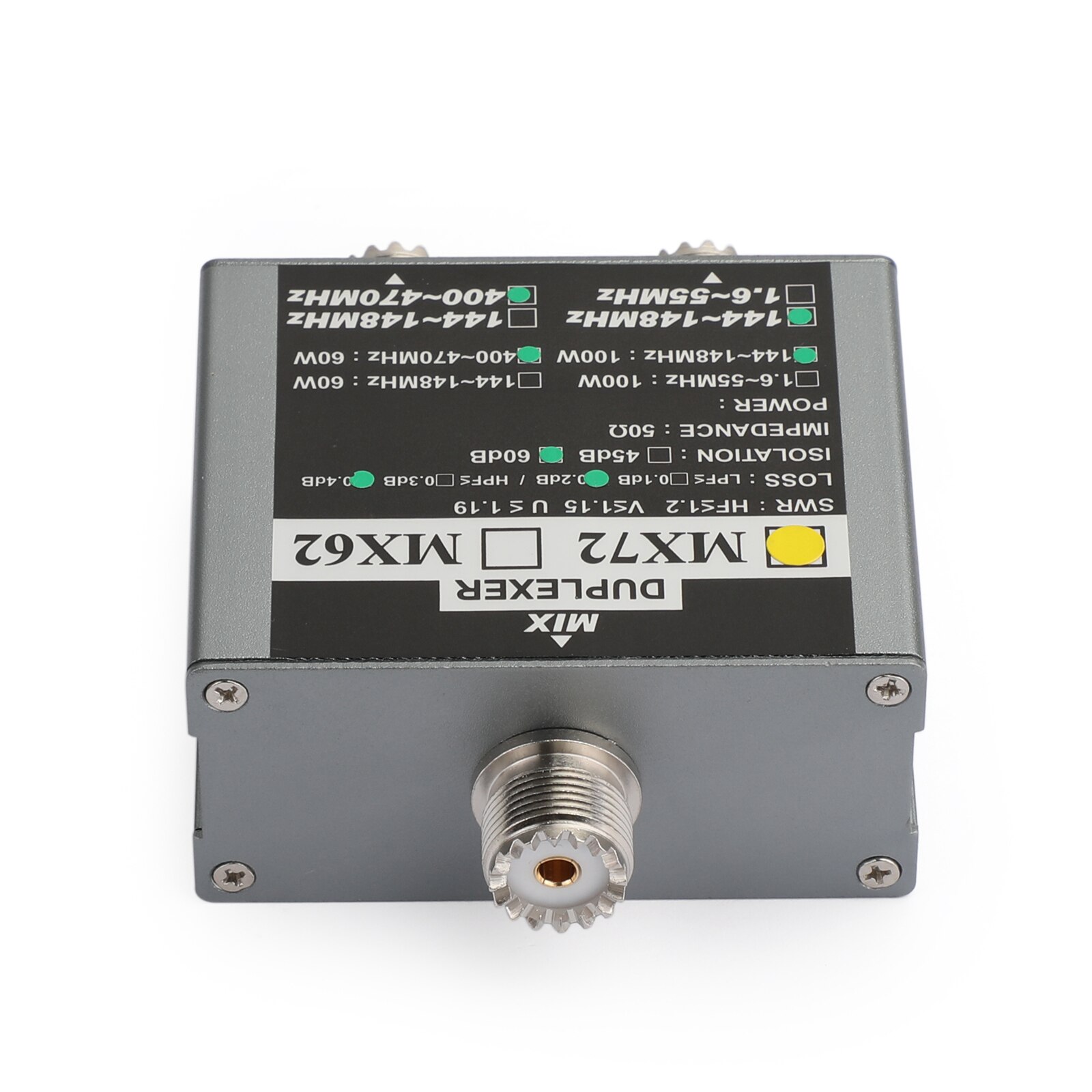 Artudatech MX72 HAM Antenna Combiner HF VHF UHF Multi-Frequency Transit Station Duplexer
